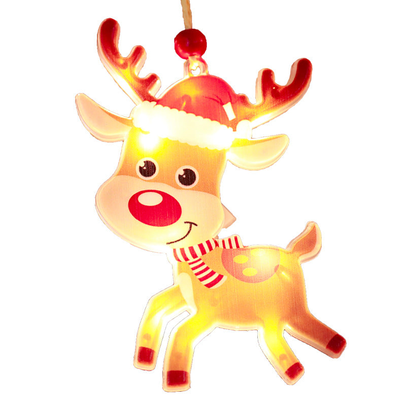 Bar Atmosphere Christmas Interior Decorations Colored Lights